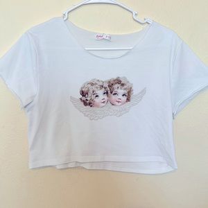 Angel crop top in good condition